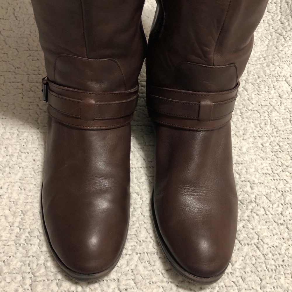 LAUREN Ralph Lauren Maritza Leather Riding Boot. - Picture 2 of 11